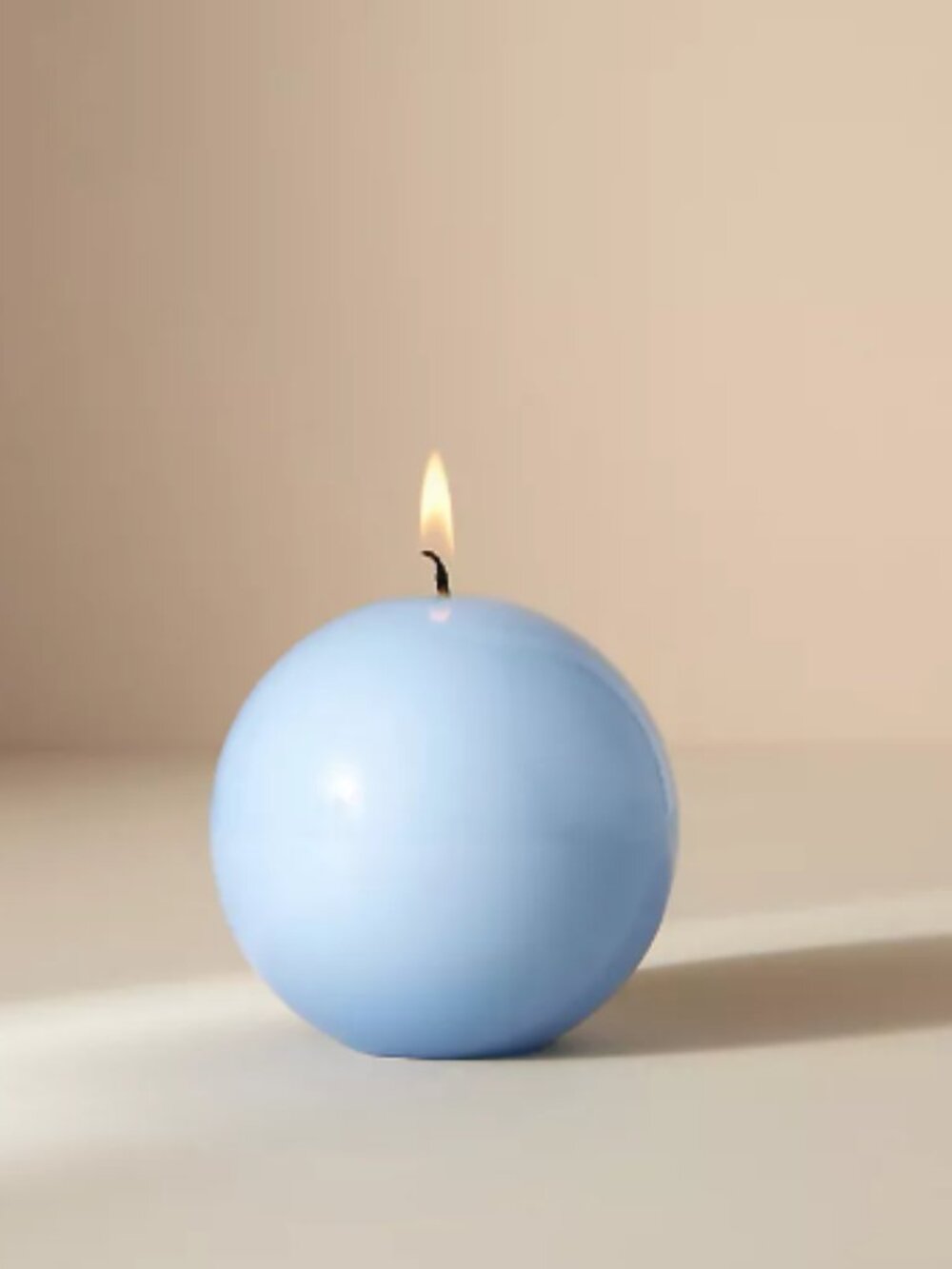 Anthropologie Zodax Wax Sphere Candle in Blue - NWT